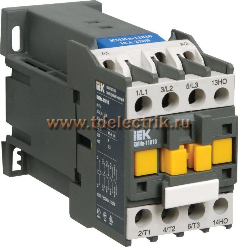 Фотография №1, Контактор КМИп-10910 09А 220В/АС3 1НО ИЭК