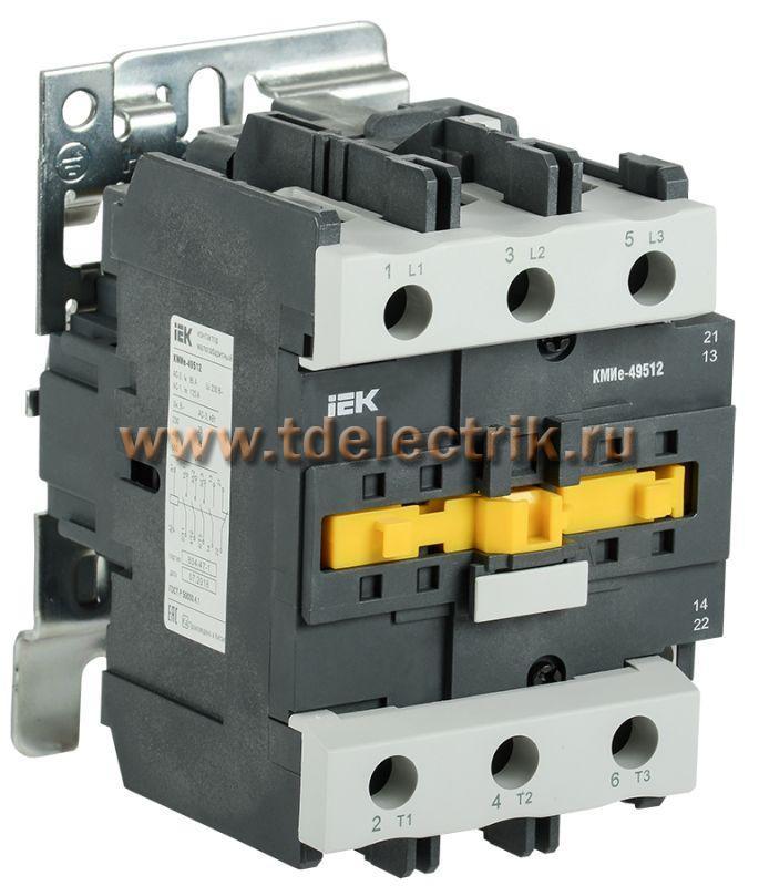 Фотография №1, Контактор КМИе-49512 95А 110В/АС3 1НО;1НЗ IEK