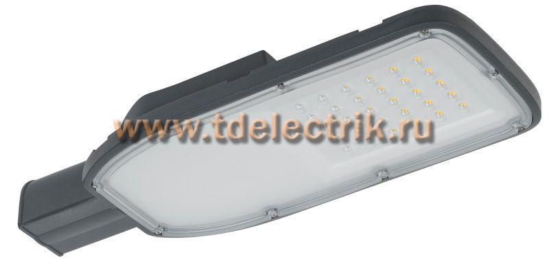 Фотография №1, Светильник LED ДКУ 1004-50Ш 3000К IP65 серый IEK