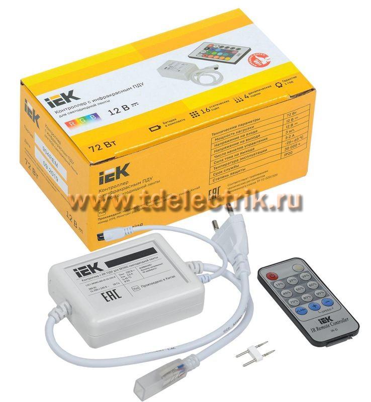 Фотография №1, Контроллер с ПДУ ИК MONO 1 канал 220В 3А 360Вт IEK