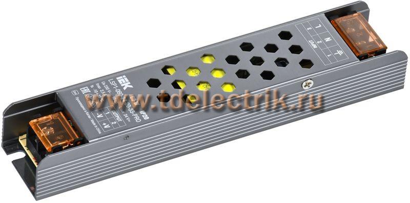 Фотография №1, Драйвер LED ИПСН-PRO 60Вт 24В клеммы IP20 IEK