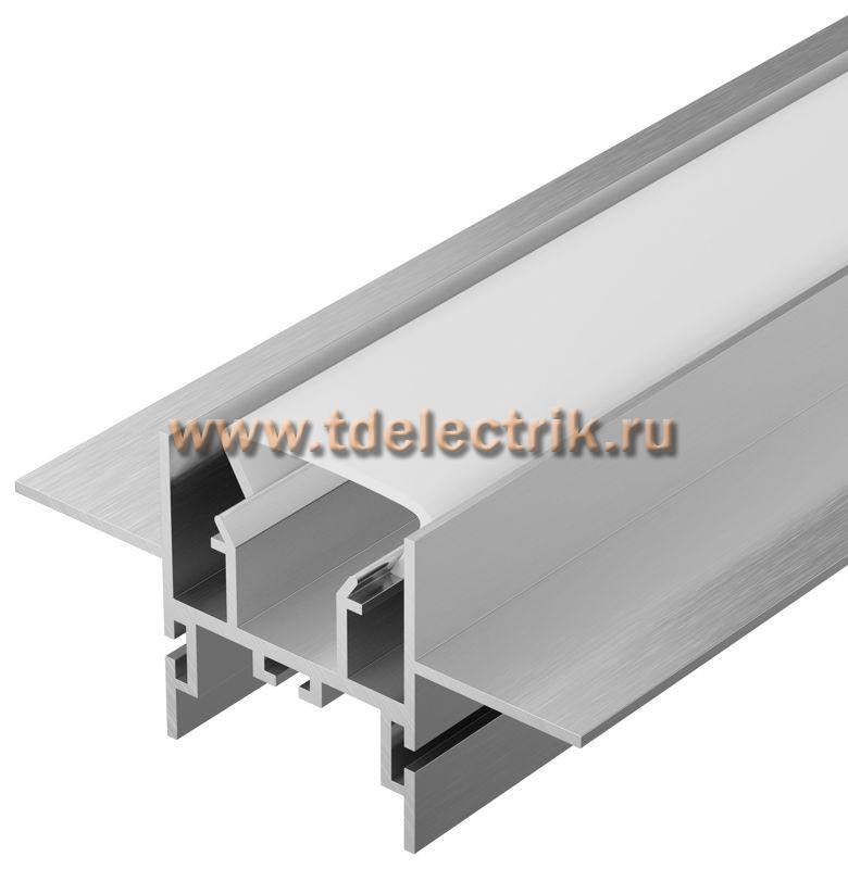 Фотография №1, Профиль алюм. для LED ленты 7234 н-пк. трап. 2м к-т опал IEK