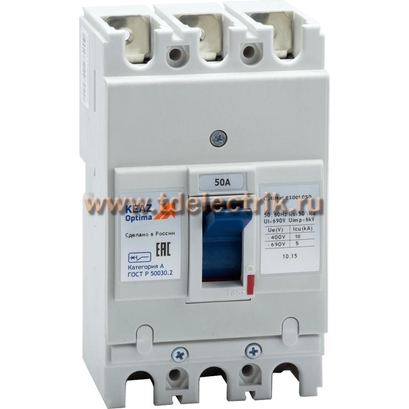 Фотография №1, Выключатель автоматический OptiMat E100L050-УХЛ3