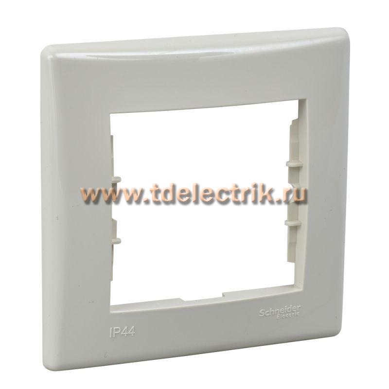 Фотография №1, Рамка Sedna 1-ая IP44 (бежевая)