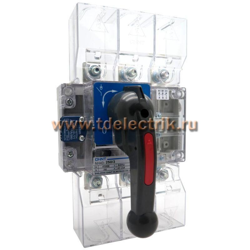 Фотография №1, Выключатель-разъединитель NH40-40/4 ,4P ,40А, стандартная рукоятка управления