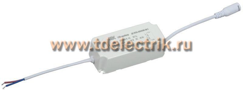 Фотография №1, LED-драйвер тип ДВ SESA-ADH40W-SN Е, для LED светильников 40Вт IEK
