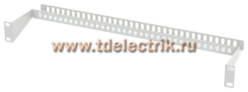 Фотография №1,  Органайзер кабельный 1U задний серый
