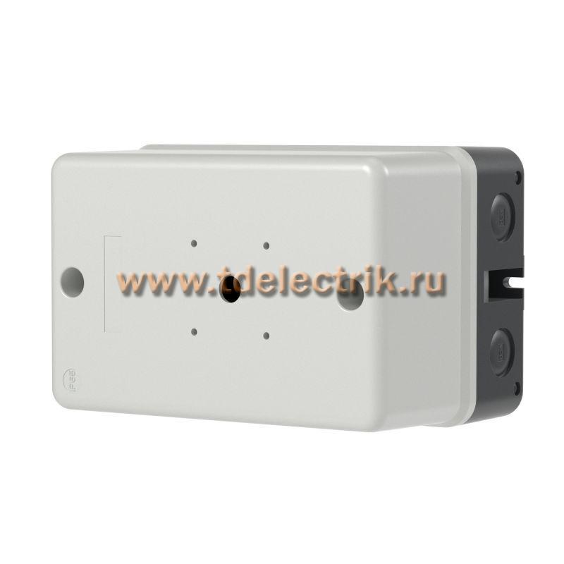 Фотография №1, Пластиковый бокс для DMP32 с красной ручкой типа IP65 кабельные вводы 2хM25 сверху и снизу, 2хM20 с тыльной стороны
