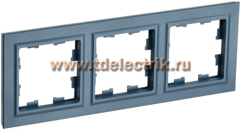 Фотография №1, BRITE Рамка 3-мест. РУ-3-БрМ мар. IEK