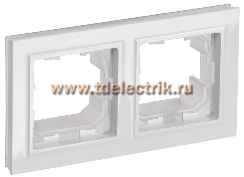 Фотография №1, BRITE Рамка 2-мест. IP44 РУ-2-БрБ-44 бел. IEK
