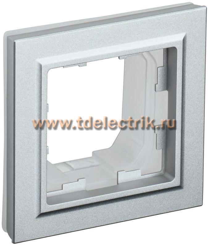 Фотография №1, BRITE Рамка 1-мест. IP44 РУ-1-БрА-44 алюм. IEK
