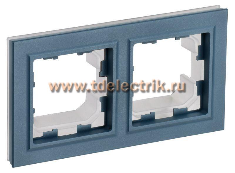 Фотография №1, BRITE Рамка 2-мест. IP44 РУ-2-БрМ-44 мар. IEK