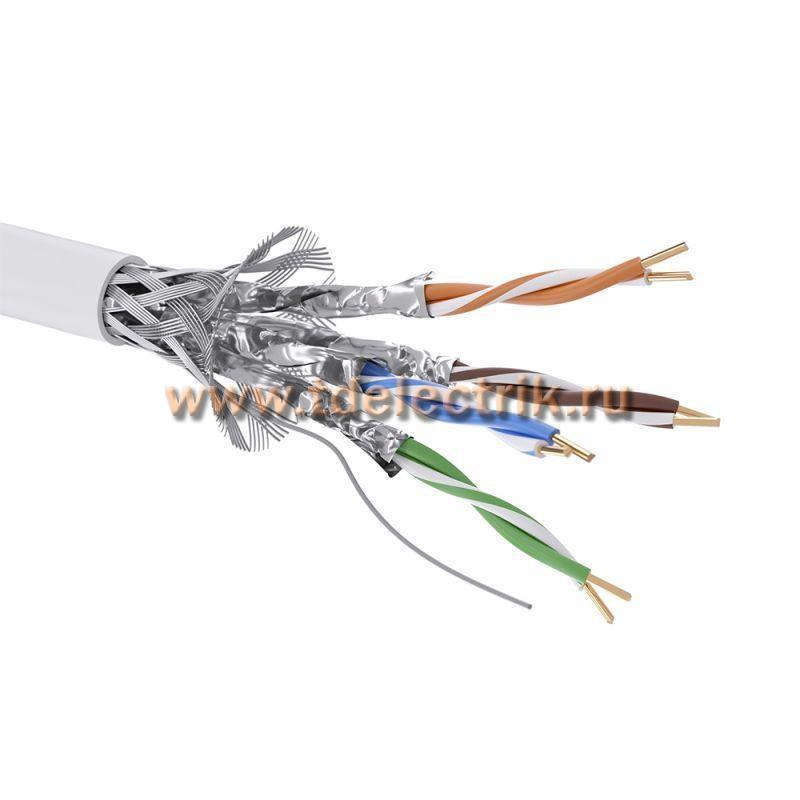 Фотография №1, Витая пара CAT 6, S/FTP, нг(А)-HF, бухта 305м, белый
