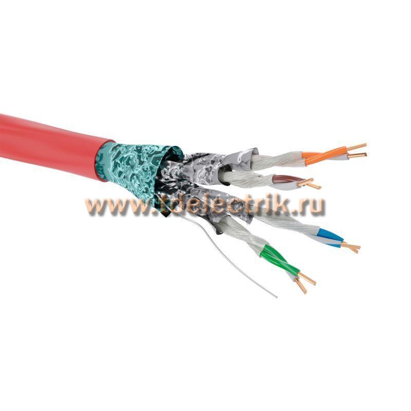 Фотография №1, Витая пара CAT 6, F/FTP, нг(А)-FRHF, бухта 305м, красный