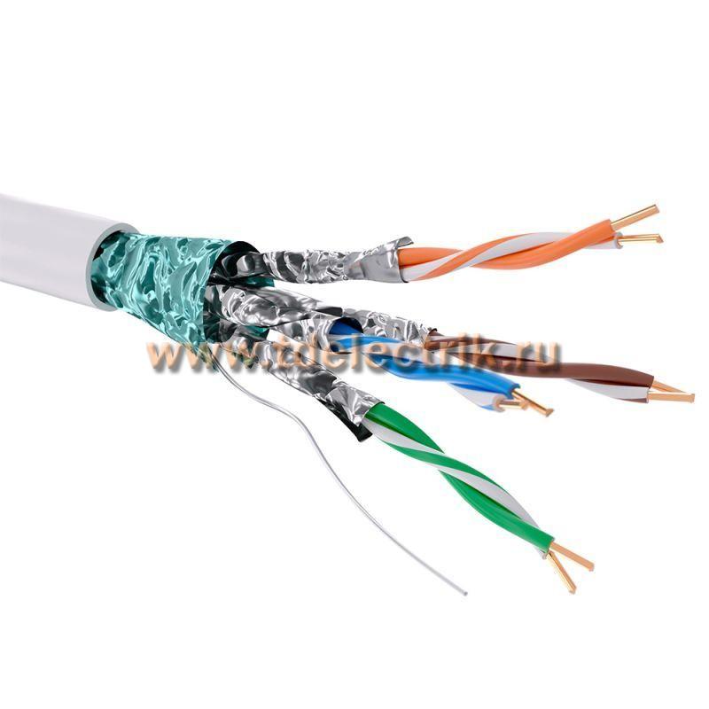 Фотография №1, Витая пара CAT 6, F/FTP, нг(А)-HF, бухта 305м, белый