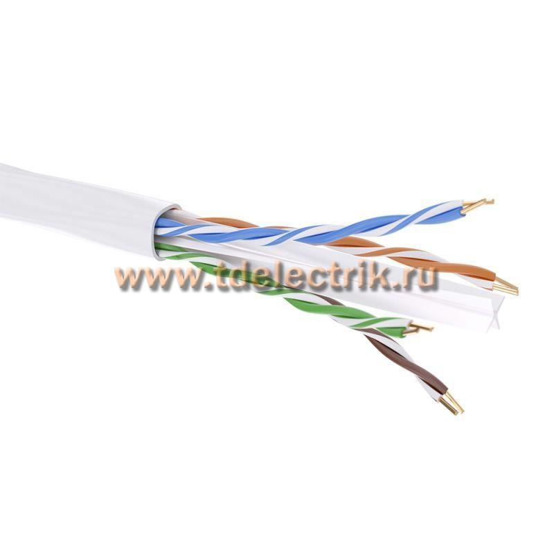 Фотография №1, Витая пара CAT 6, U/UTP, Hг(A)-LSLTx, бухта 305м, белый