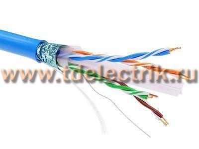 Фотография №1, Витая пара F/UTP 4х2 CAT 6, PVC, синий