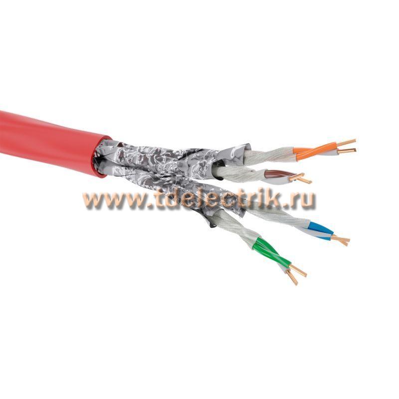 Фотография №1, Витая пара CAT 5е, U/UTP, нг(А)-FRHF, бухта 305м, красный