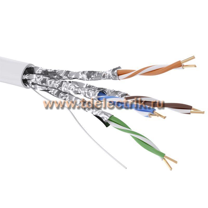 Фотография №1, Витая пара CAT 6, U/FTP, нг(А)-HF, бухта 305м, белый