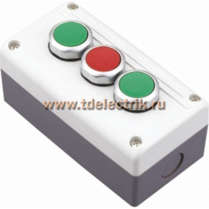 Фотография №1, Кнопочный пост NPH1-3006, 1НО+1НЗ +сигн.лампа, AC/DC24В (R)