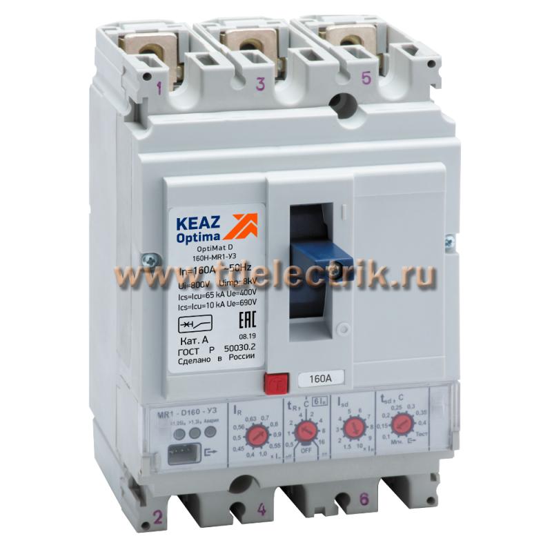 Фотография №1, Выключатель автоматический OptiMat D160H-MR1-У3