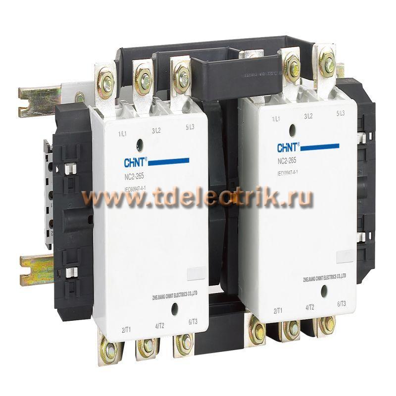 Фотография №1, Контактор NC2-265NS реверс 265А 110B/АС3 50Гц (R)
