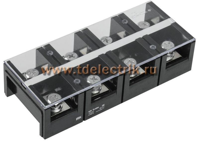 Фотография №1, Блок зажимов БЗН ТС-603 16 мм2 60A 3 пары IEK