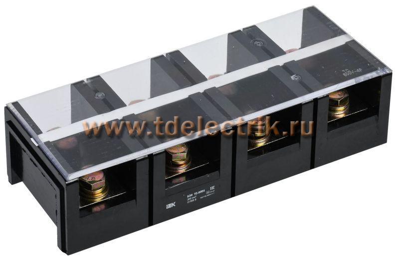 Фотография №1, Блок зажимов БЗН TC-6004 300 мм2 600A 4 пары IEK