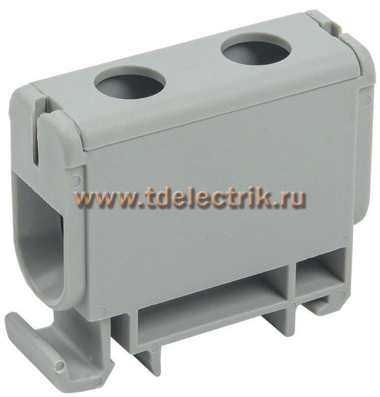 Фотография №1, Клемма вводная силовая КВС 6-50 кв.мм. серая IEK
