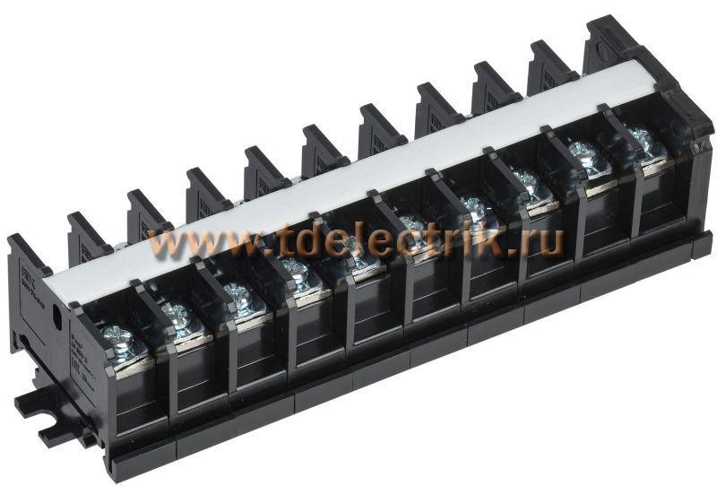 Фотография №1, Блок зажимов БЗН TK-040 6 мм2 40А на DIN-рейку 10 пар IEK