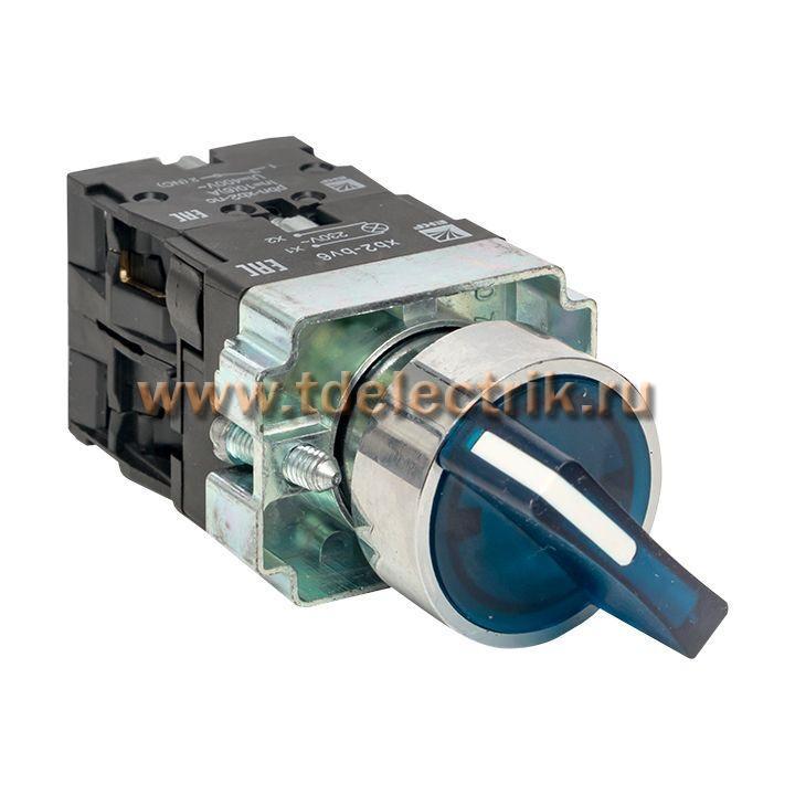 Фотография №1, Переключатель BD21 2P c синей подстветкой 230В NO EKF PROxima