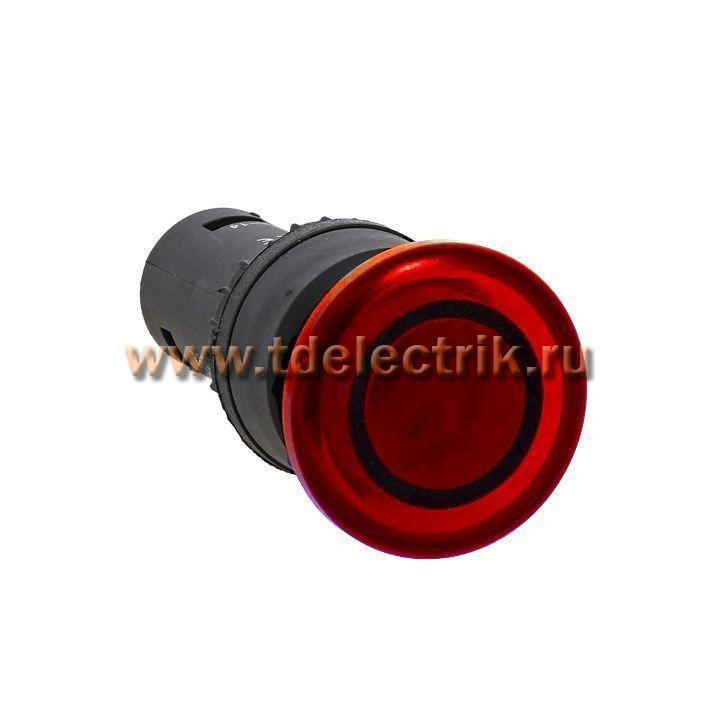 Фотография №1, Кнопка SW2C-MD красная с подсветкой NC 24В Грибок EKF PROxima