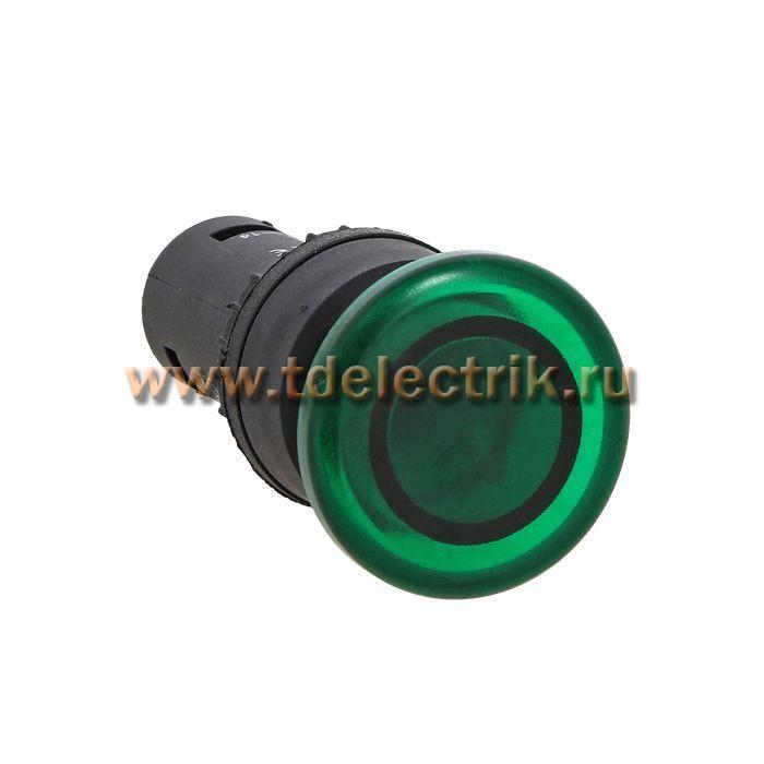 Фотография №1, Кнопка SW2C-MD зеленая с подсветкой NO 24В Грибок EKF PROxima