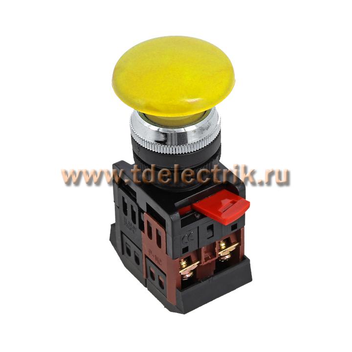 Фотография №1, Кнопка AEA-22 желтая NO+NC Грибок EKF PROxima