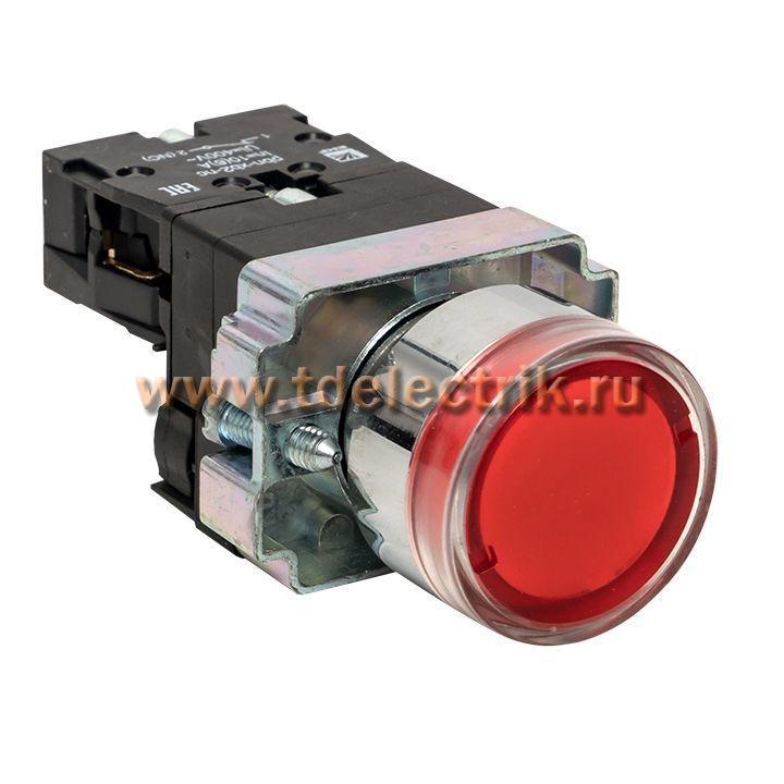 Фотография №1, Кнопка BA42 с подстветкой 24В красная NC EKF PROxima
