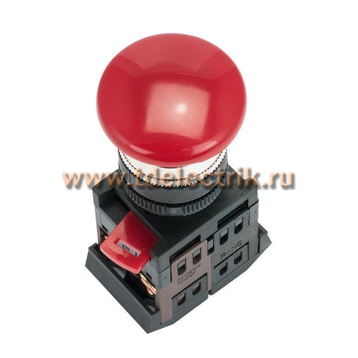 Фотография №1, Кнопка AEAL-22  красная с фиксацией NO+NC Грибок EKF PROxima