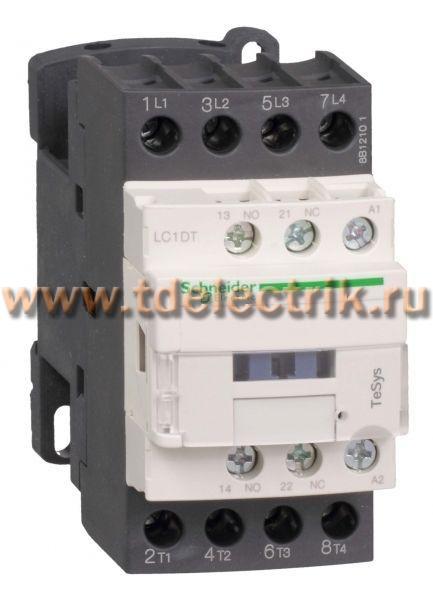 Фотография №1, Контактор D 4P (4НО) АС1 40 А НО+НЗ 24V DС огран перенапряжений 