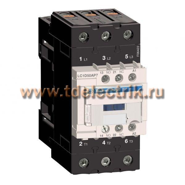 Фотография №1, 3P Контактор EVERLINK AC3 440В 50A катушка управления 230В AC 50/60ГЦ