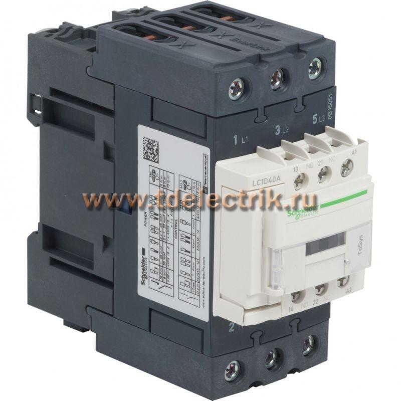 Фотография №1, 3P Контактор EVERLINK AC3 440В 40A катушка управления 110В AC 50/60ГЦ