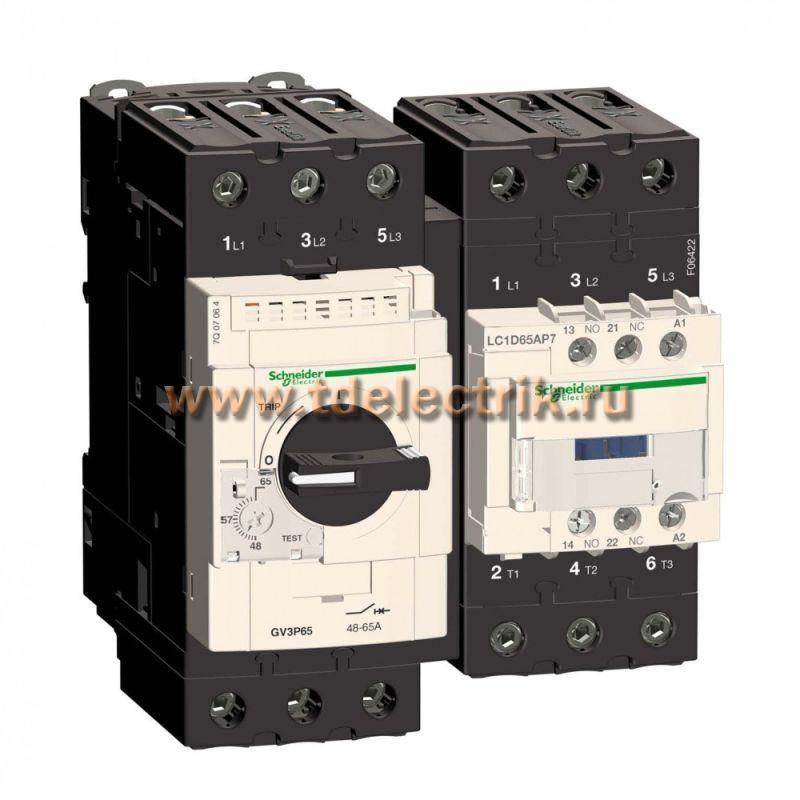 Фотография №1, 3P Контактор EVERLINK AC3 440В 65A катушка управления 230В AC 50/60ГЦ