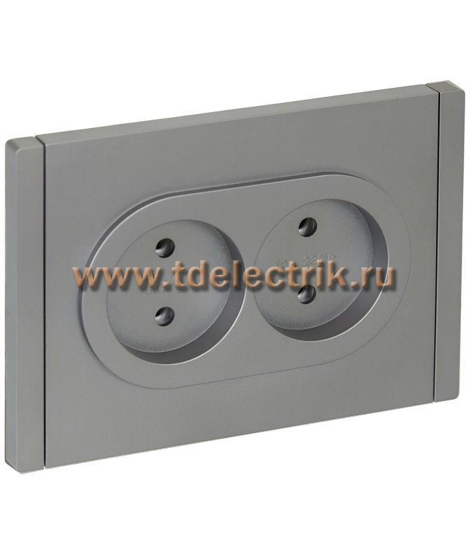 Фотография №1, FORTE&PIANO Розетка 2-я без з/к з/ш б/к 10А FP526 ст. IEK