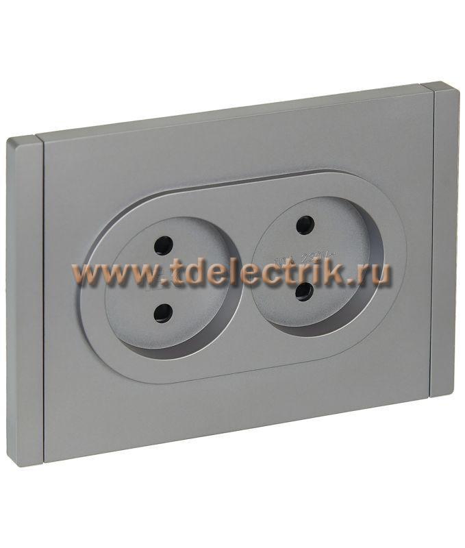 Фотография №1, FORTE&PIANO Розетка 2-я без з/к с з/ш б/к 10А FP525 ст. IEK