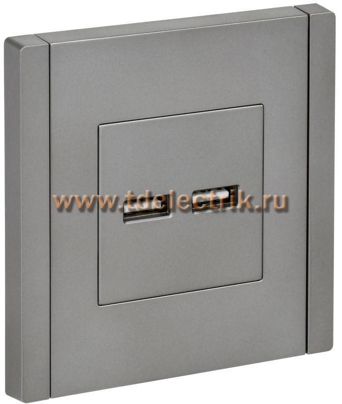 Фотография №1, FORTE&PIANO Розетка USB A+A 3,1А FP549 ст. IEK