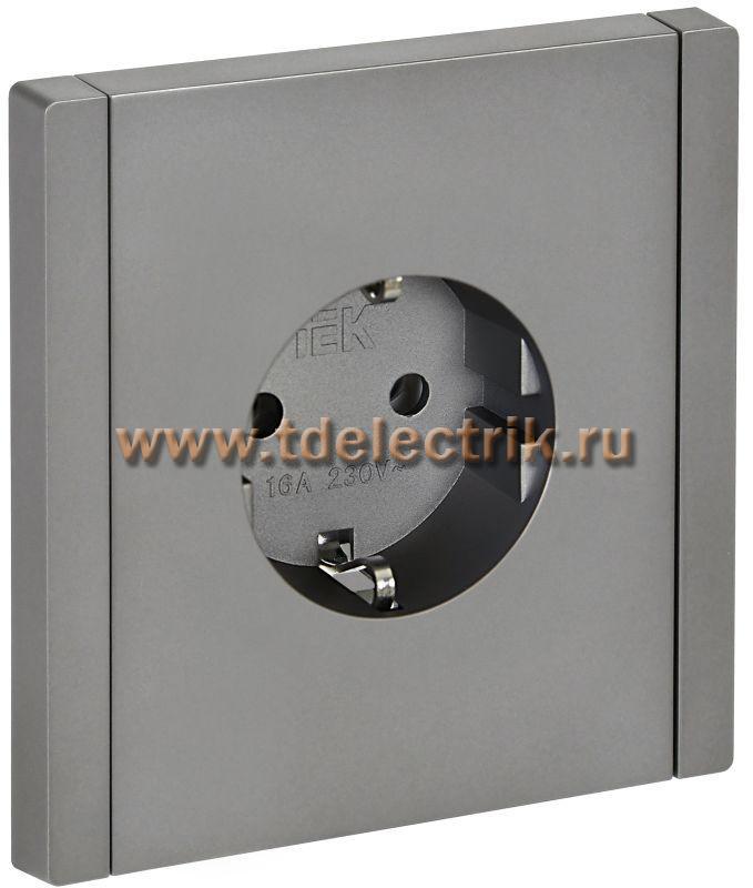 Фотография №1, FORTE&PIANO Розетка с з/к без з/ш б/к 16А FP514 ст. IEK