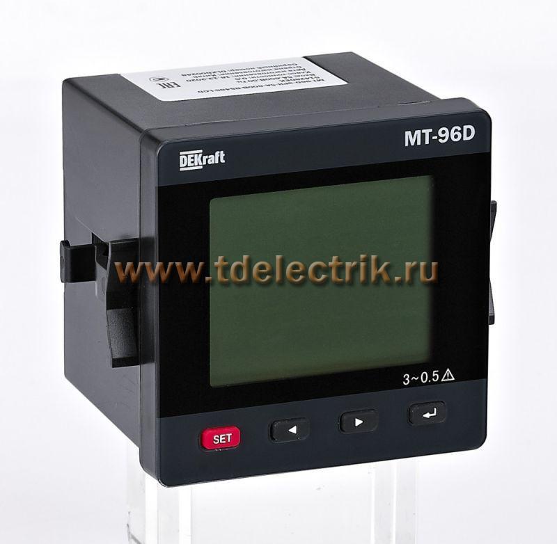 Фотография №1, Мультиметр цифровой 96х96мм трехфазный, вход 600В 5А, RS485, LCD-дисплей МТ-96D
