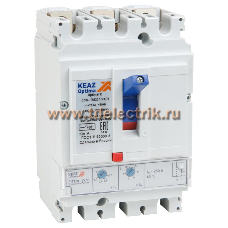 Фотография №1, Выключатель автоматический OptiMat D250N-TM160-УХЛ3