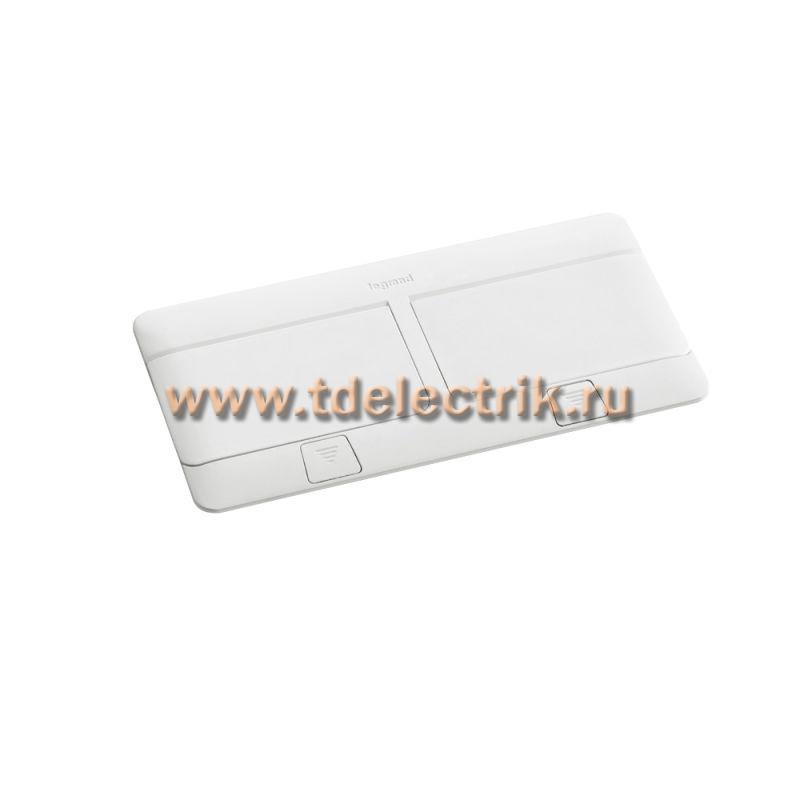 Фотография №1, Выдвижной розеточный блок - неукомплектованный - IP 40 - 8 модулей - белый
