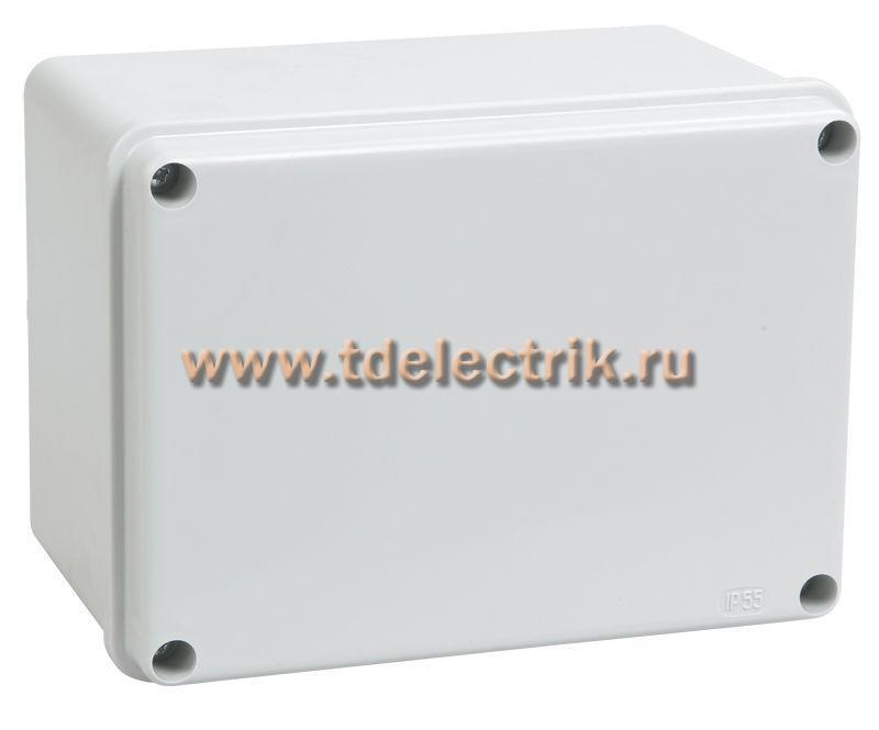 Фотография №1, Коробка распаячная КМ41261 о/п 150х110х85мм IP44 серая IEK