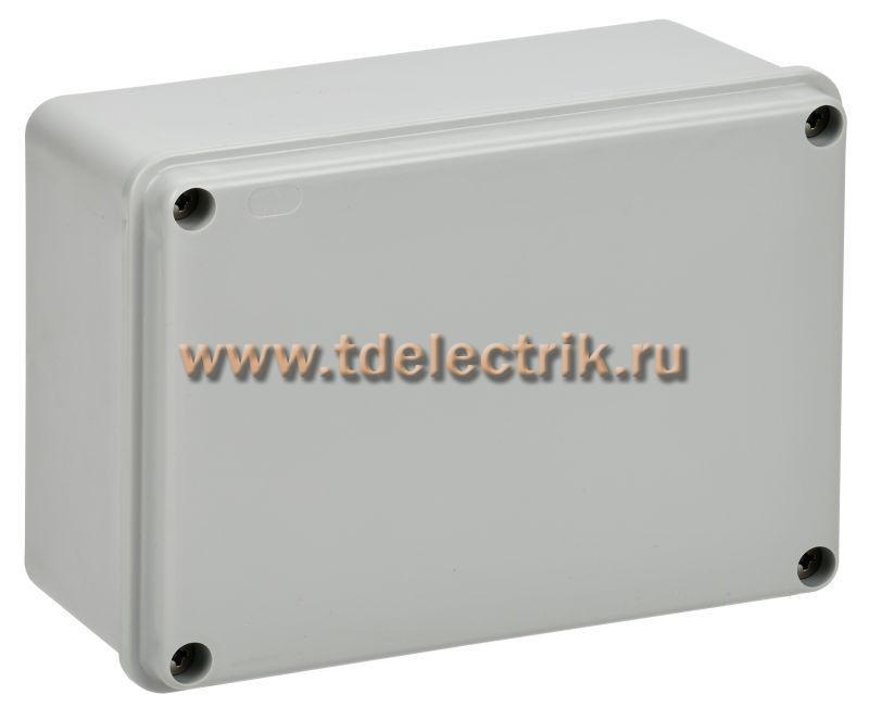 Фотография №1, Коробка распаячная КМ41262 о/п 150х110х85мм IP55 серая IEK
