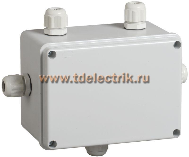 Фотография №1, Коробка распаячная КМ41331 о/п 150х110х85мм PG11 IP55 серая IEK